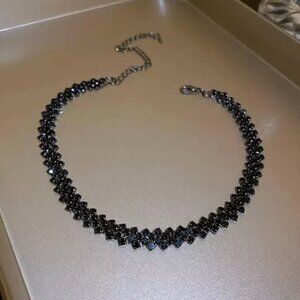 Black Onyx choker necklace